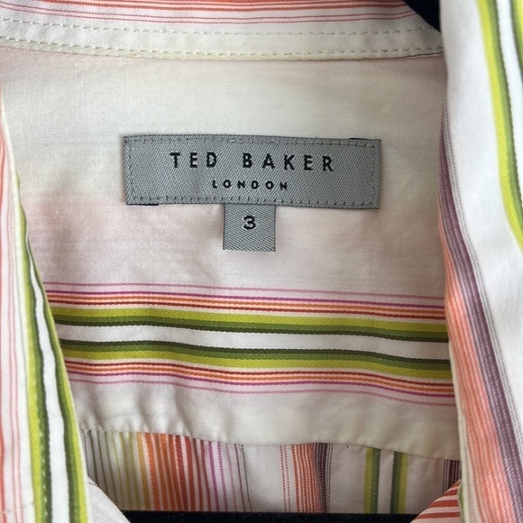 Ted Baker London Candy-Colour Striped Dress Shirt - Picture 3 of 7